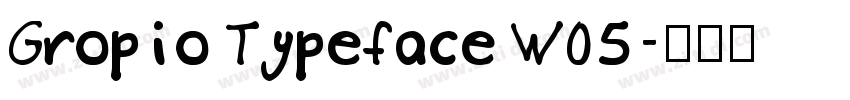 Gropio Typeface W05字体转换